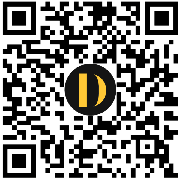 QR code to download the DINR app